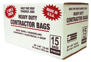 55 Gal Contractor Trash Bags (15/CT)