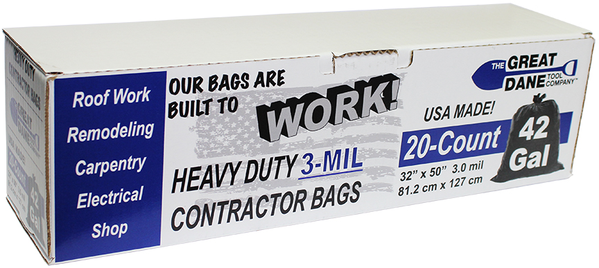 42 Gal Contractor Trash Bags (20/CT)