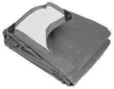 Gray/White Heavy Duty Tarp
